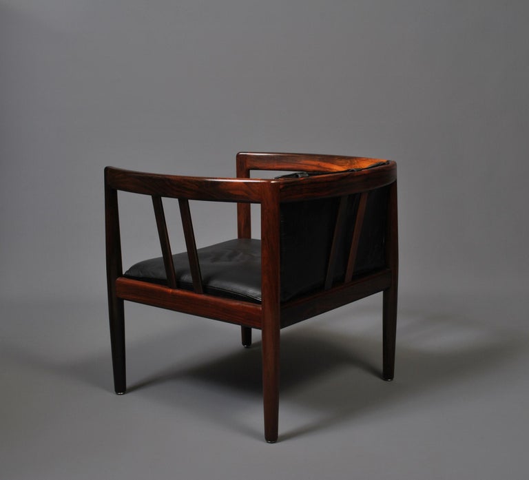 Wikkelso Holger Christiansen Lounge Chair & Ottoman 5