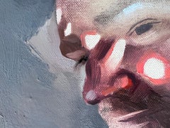 ECLIPSE 3 - Ritratto a olio moderno ed espressivo