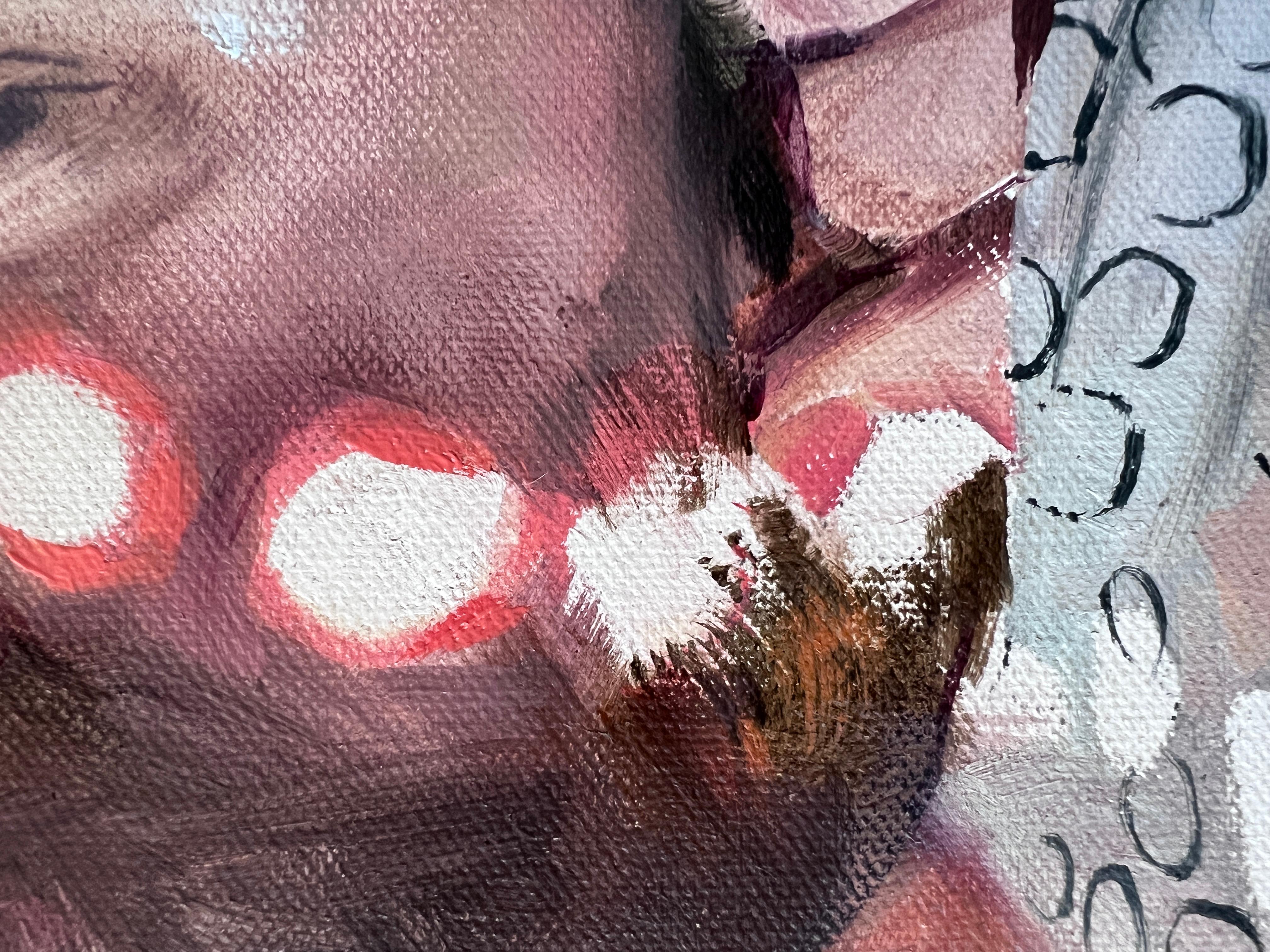 ECLIPSE 3 - Modernes expressionistisches Ölporträtgemälde (Zeitgenössisch), Painting, von Wiktor Jackowski