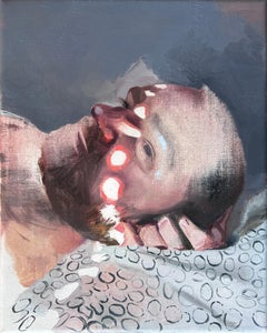 ECLIPSE 3 - Peinture de portrait à l'huile expressionniste moderne