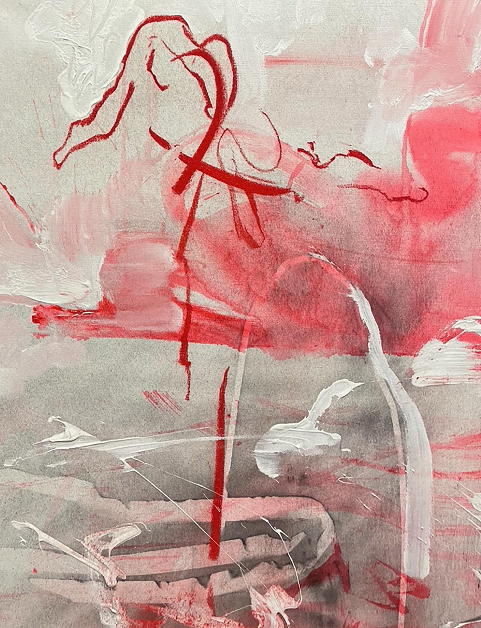 Diptychon aus Holzkohle, Acryl und Gesso auf Leinwand, mit Spray fixiert.
Signiert en verso

Jede Platte: 36