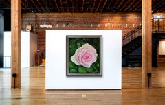 A Realist Still-Life Acrylic on Canvas Painting, "Eden Rose"
