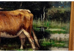 Wilbur Henry "Bibber" Lansil (Am. 1855-1897) "Eine Mittagsruhe" Öl auf Leinwand