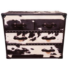 Wild Black and White Cowhide Medium High Chest