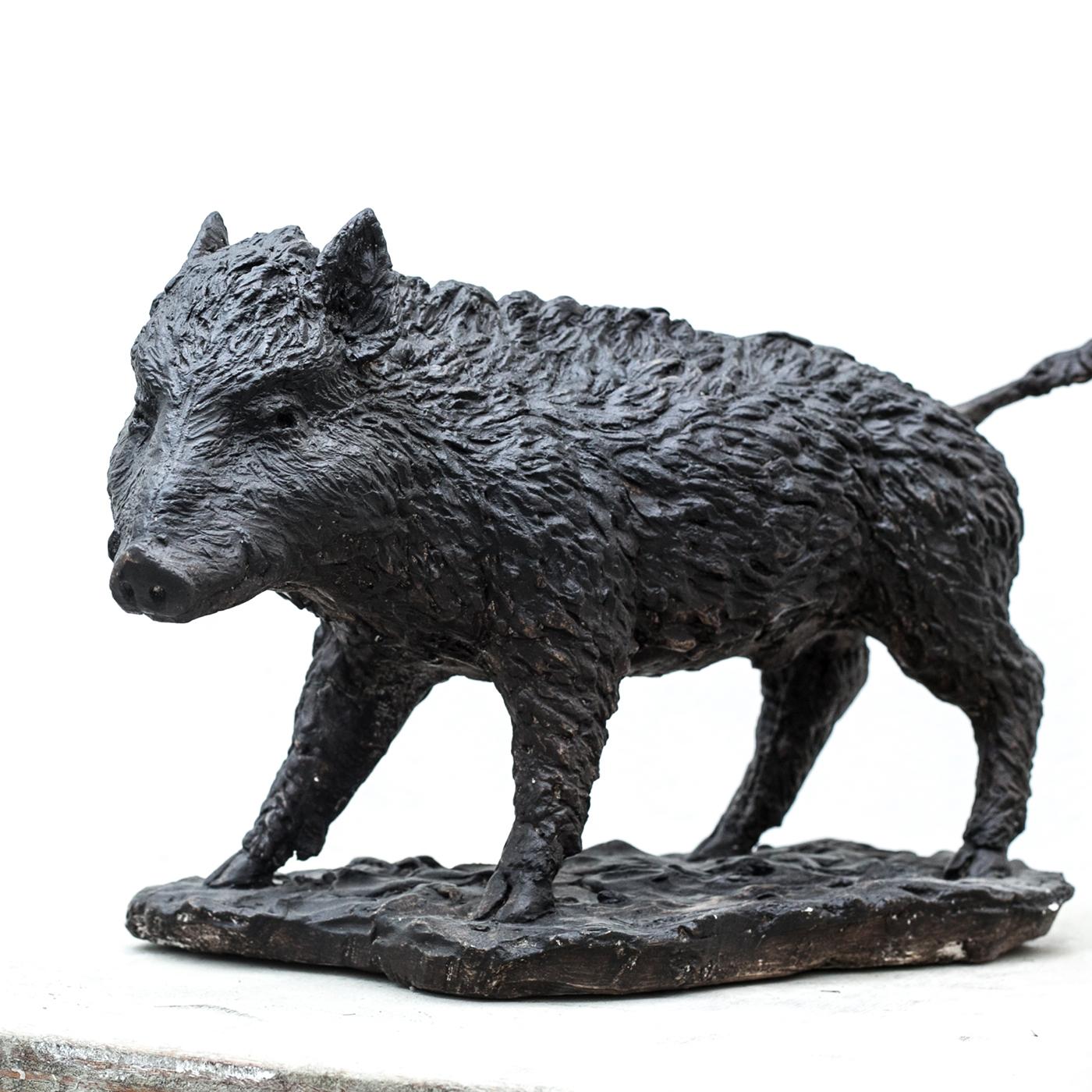 Modern Wild Boar Sculpture