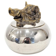 Cubitera de plata con cabeza de jabalí de Valenti, c. 1960