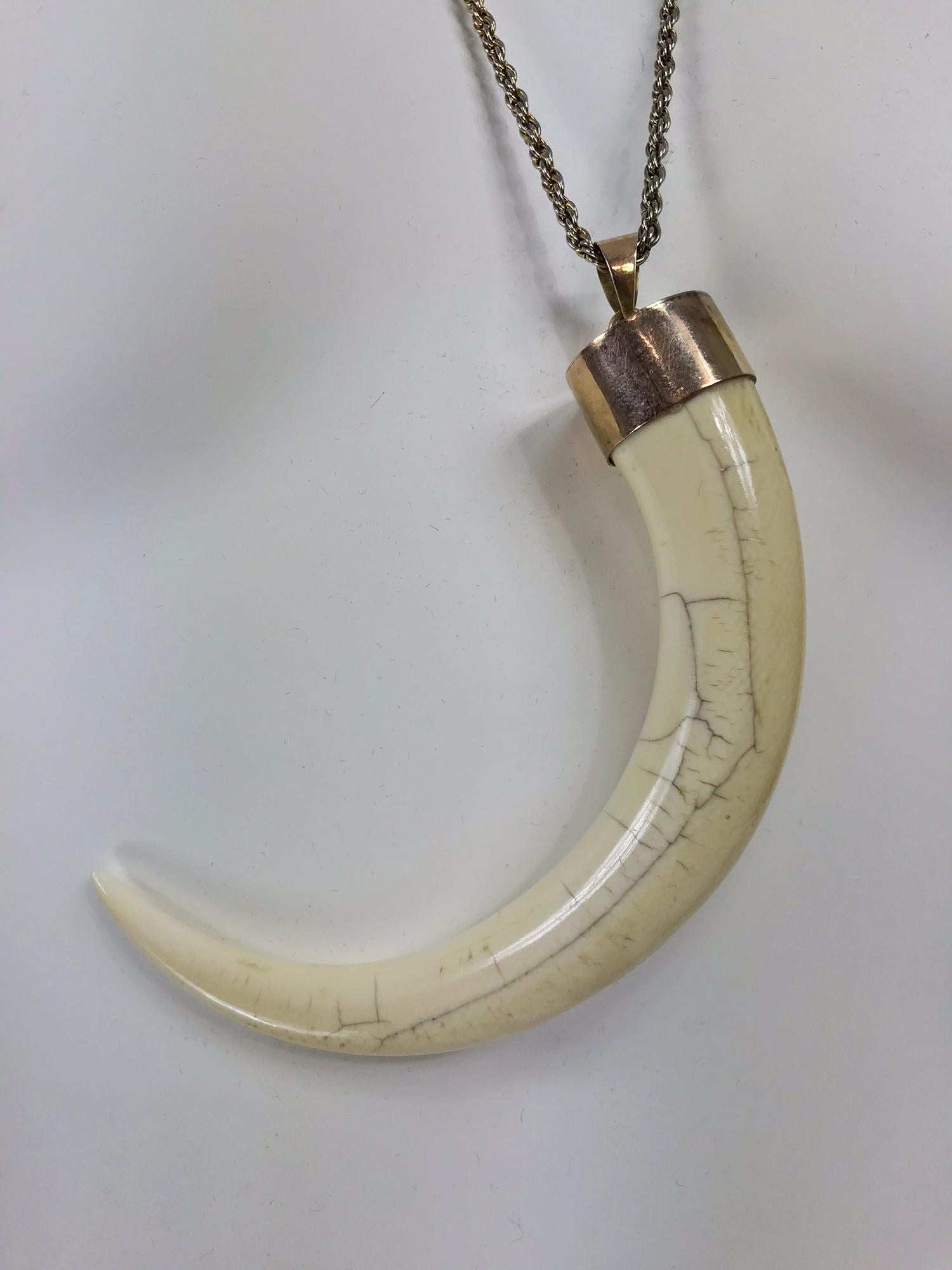 Boar tusk necklace by RavenFromTheNorth on DeviantArt