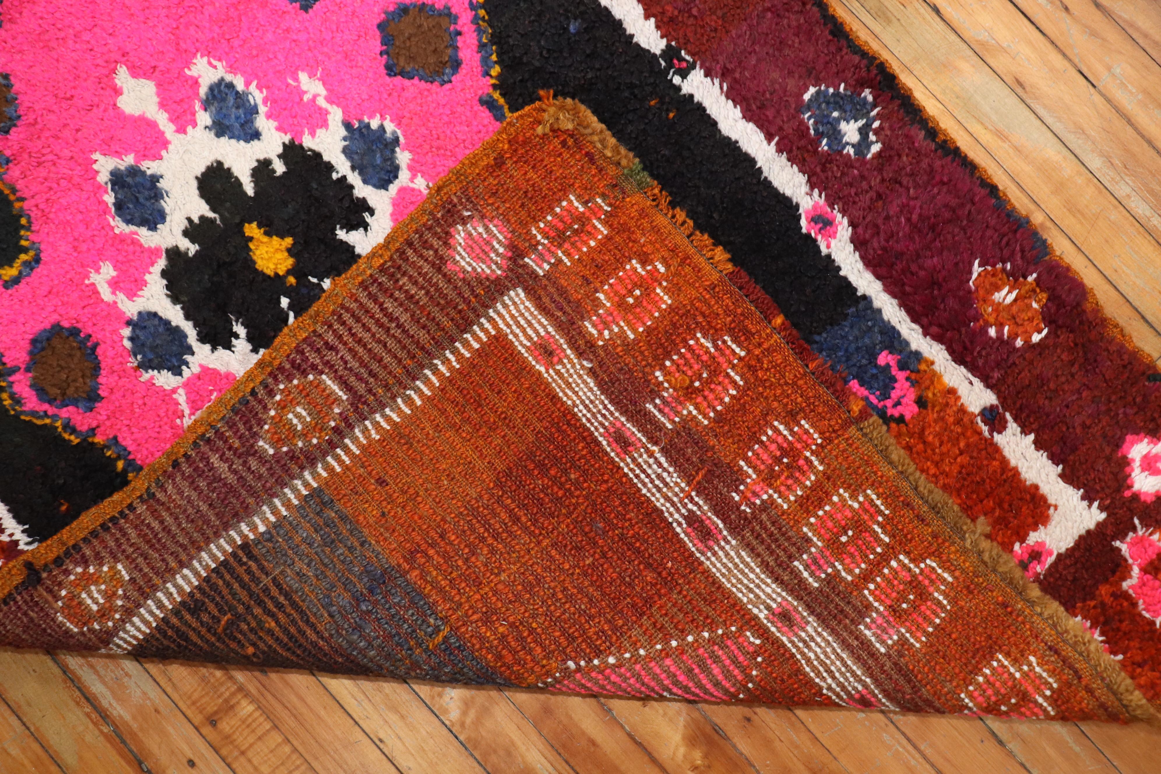 Wild Bohemian Turkish Runner In Excellent Condition For Sale In New York, NY