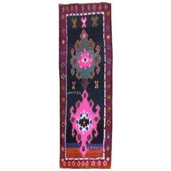 Tapis de couloir turc sauvage de Bohème