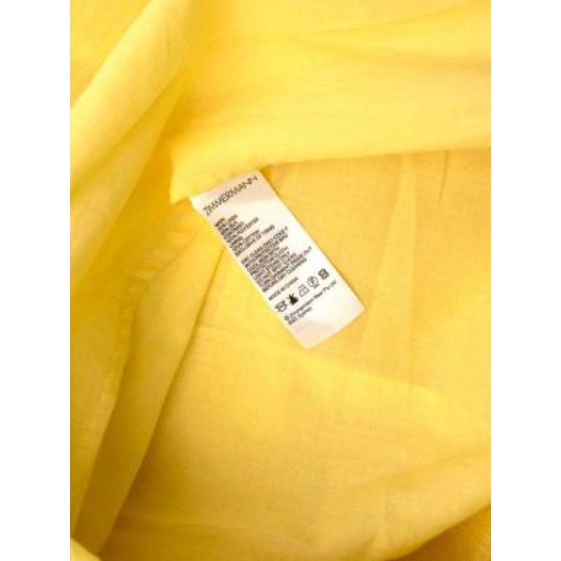 Wild Botanica Midikleid aus Leinen und Seidenmischung mit Krawattenausschnitt und Organzadetails im Angebot 5