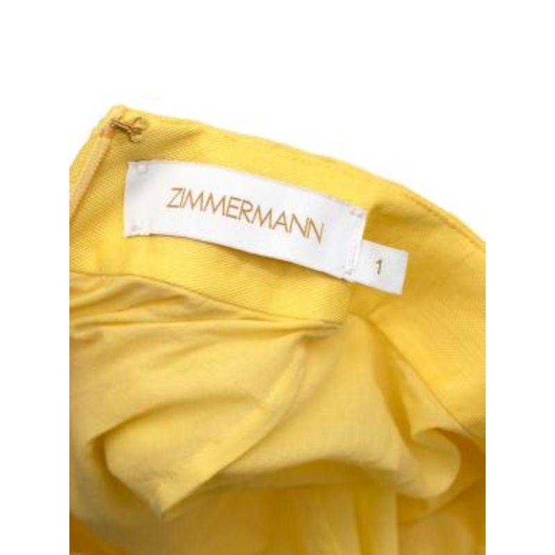 Wild Botanica Midikleid aus Leinen und Seidenmischung mit Krawattenausschnitt und Organzadetails im Angebot 1