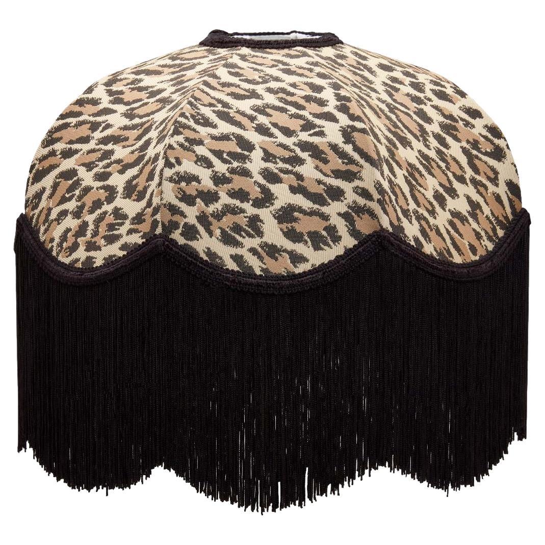 BAMBUSA Tilia Midnight Lampshade with Cheetah Lampstand