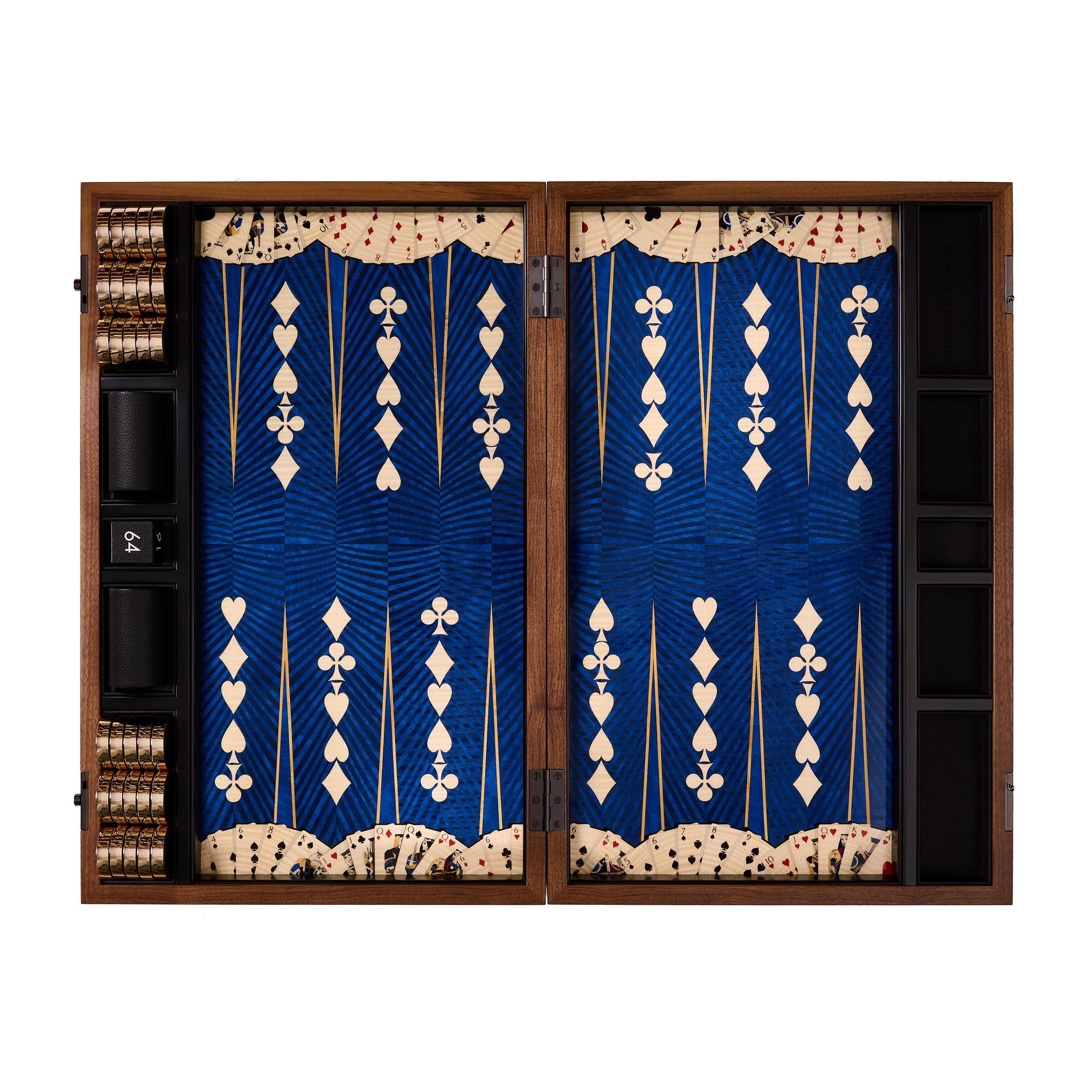 Other Wild Card Tournament Backgammon Set by Alexandra Llewellyn For Sale