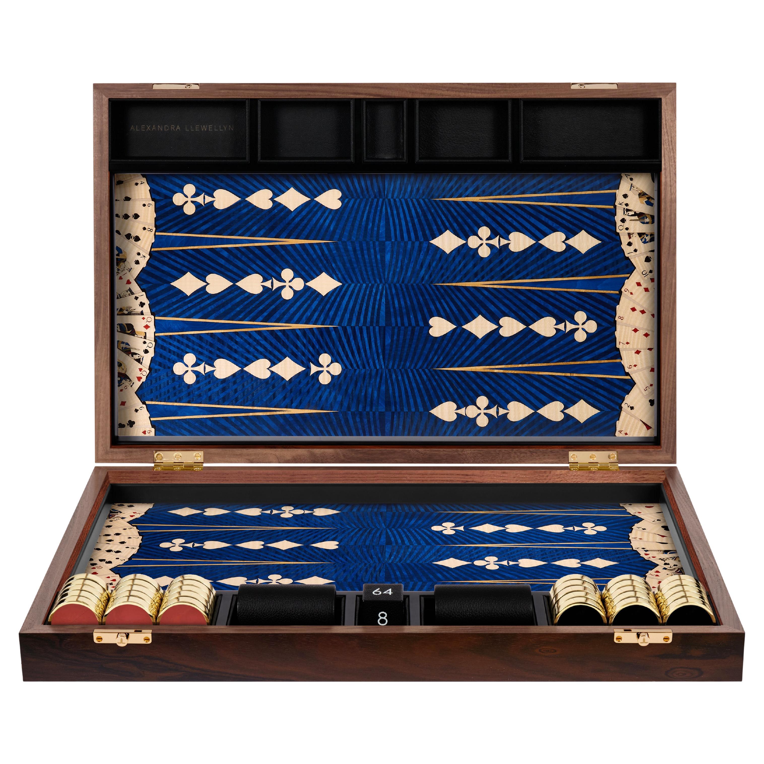 Wild Card Tournament Backgammon Set by Alexandra Llewellyn