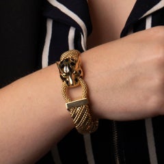 Bracciale Wild Cat in oro giallo 18 carati Circa 2000