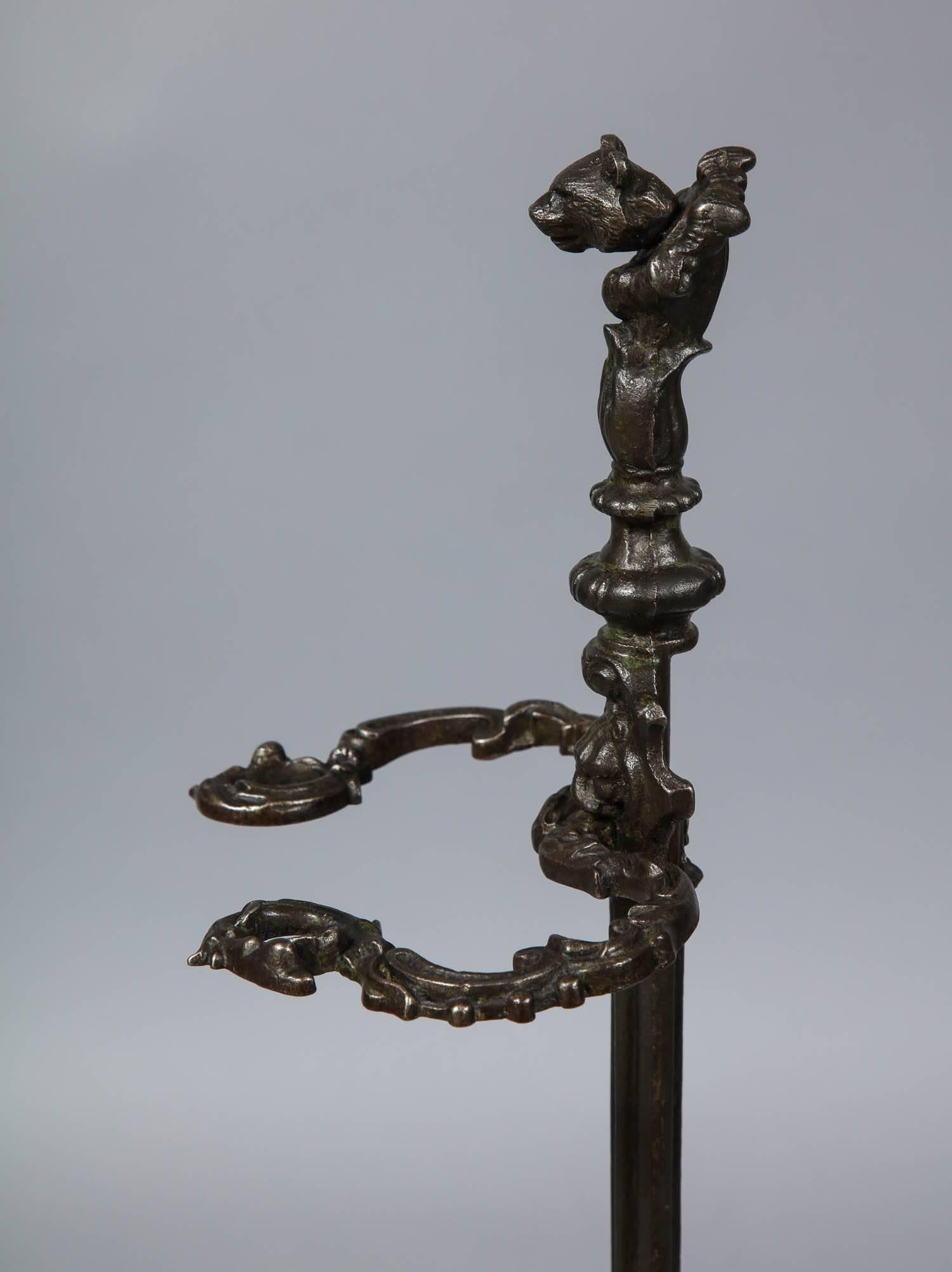 Wild Cat and Imp Iron Umbrella Stand In Good Condition In Greenwich, CT