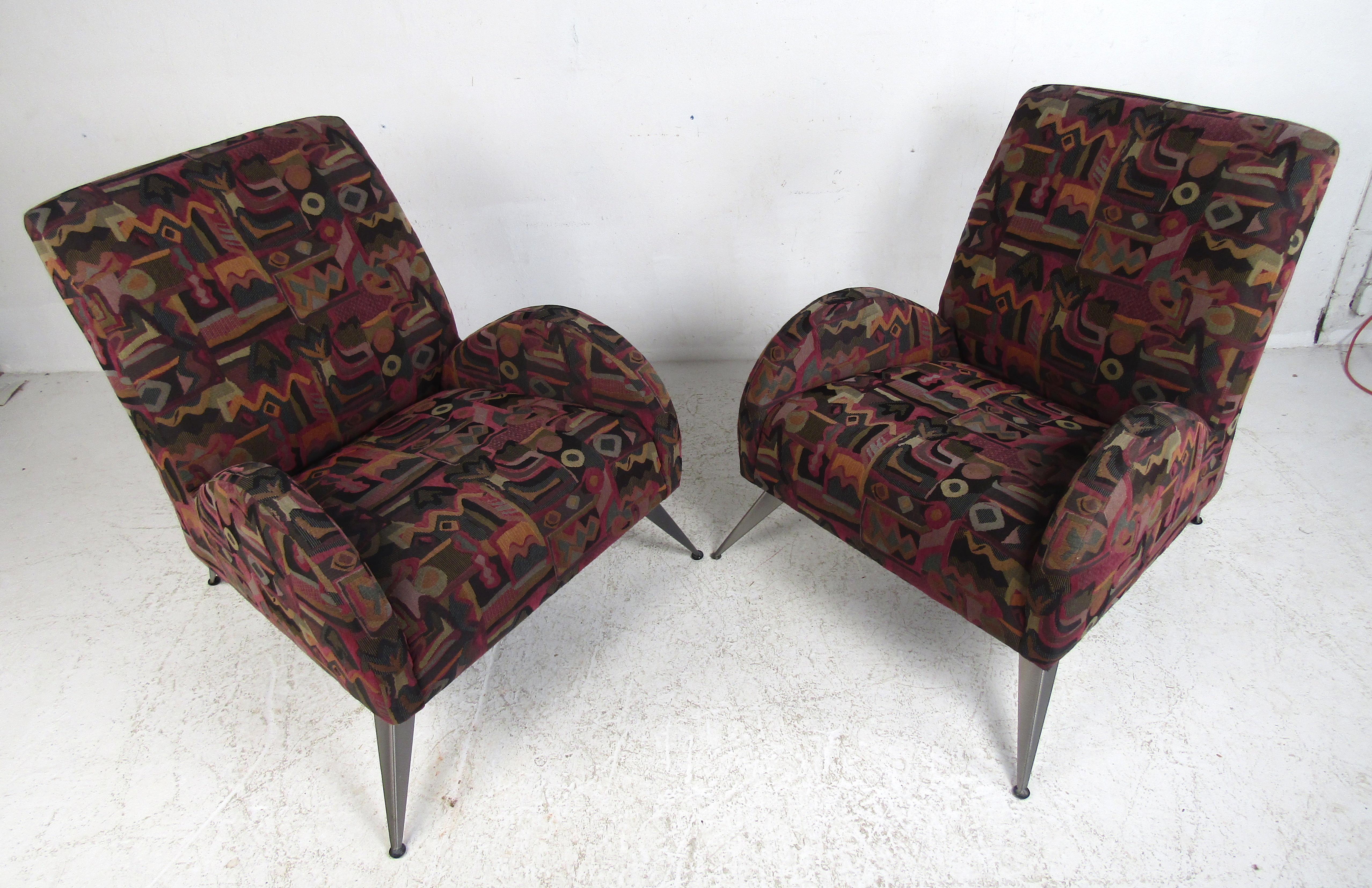 Mid-Century Modern Wild Contemporary Italian Modern Lounge Chairs