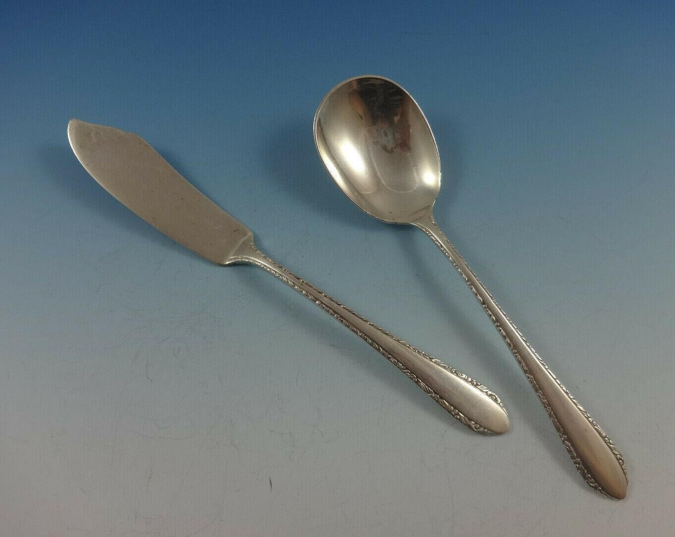 Wild Flower by Royal Crest Silver Set di posate in argento 925 Servizio 12 74 pezzi in vendita 1