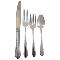 Wild Flower by Royal Crest Sterling Silver Flatware Set for 8 Service 32 Pieces