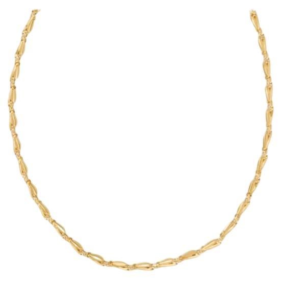 Wild Flower Choker Necklace in 14K Gold Plated Sterling Silver For Sale