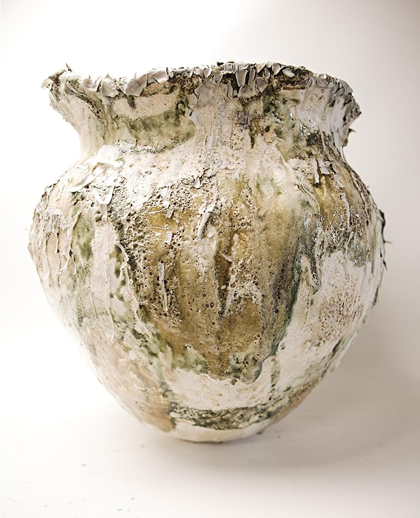 Vaso Wild Garden fatto a mano - Vaso in gres di grandi dimensioni in vendita 3