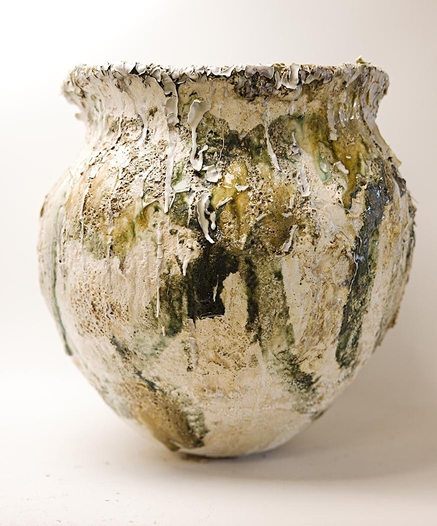 Vaso Wild Garden fatto a mano - Vaso in gres di grandi dimensioni in vendita 6