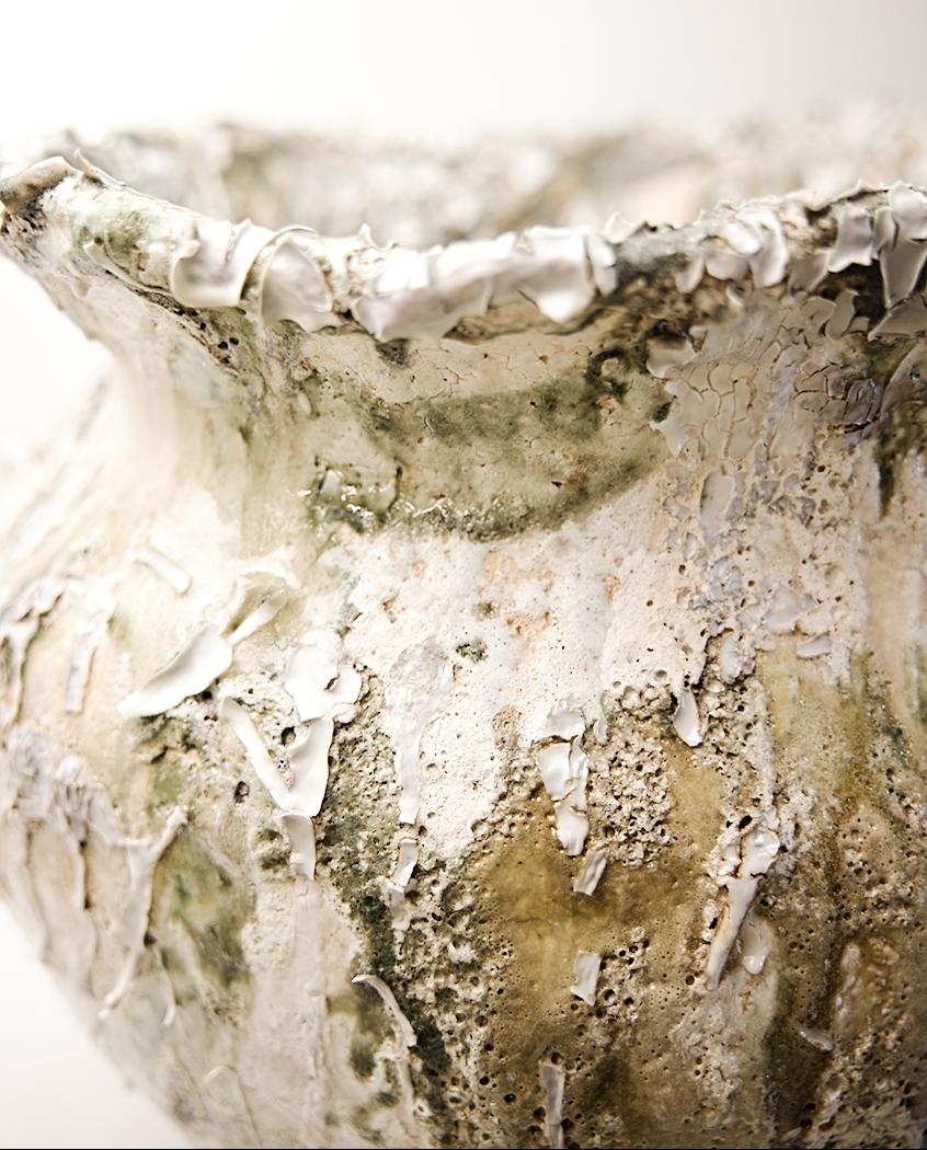 Ceramica Vaso Wild Garden fatto a mano - Vaso in gres di grandi dimensioni in vendita