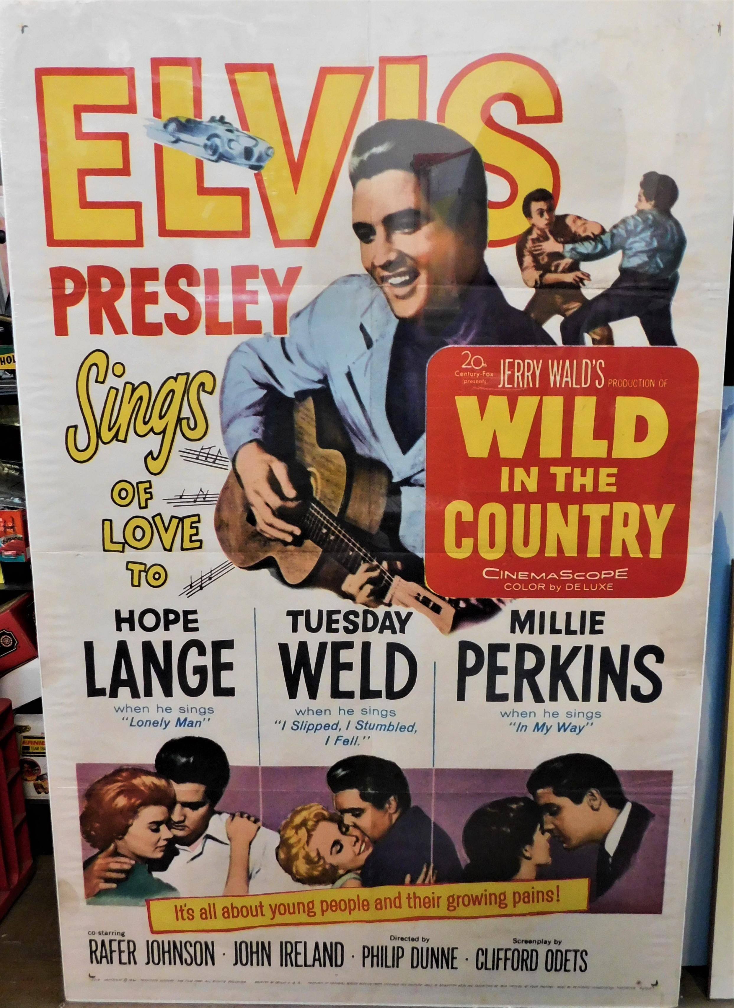 American Wild in the Country Elvis Presley 1961 Original Theatrical Poster