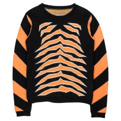 Vintage Wild & Lethal Trash AW1995 Intarsia Tiger Sweater