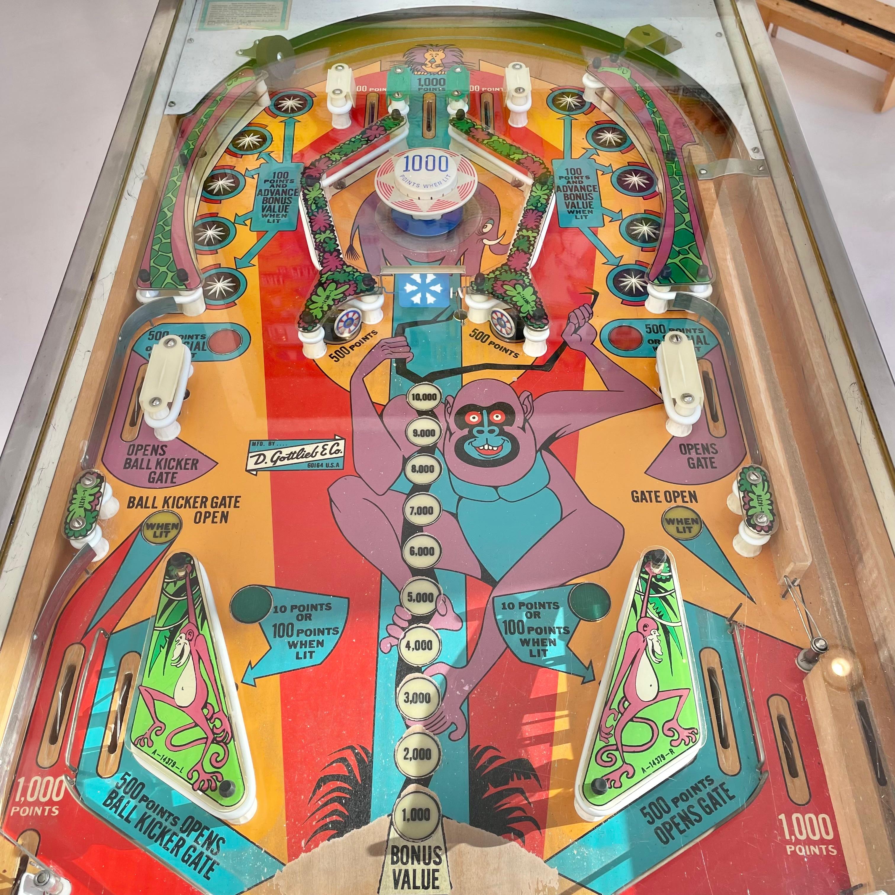 jungle pinball machine