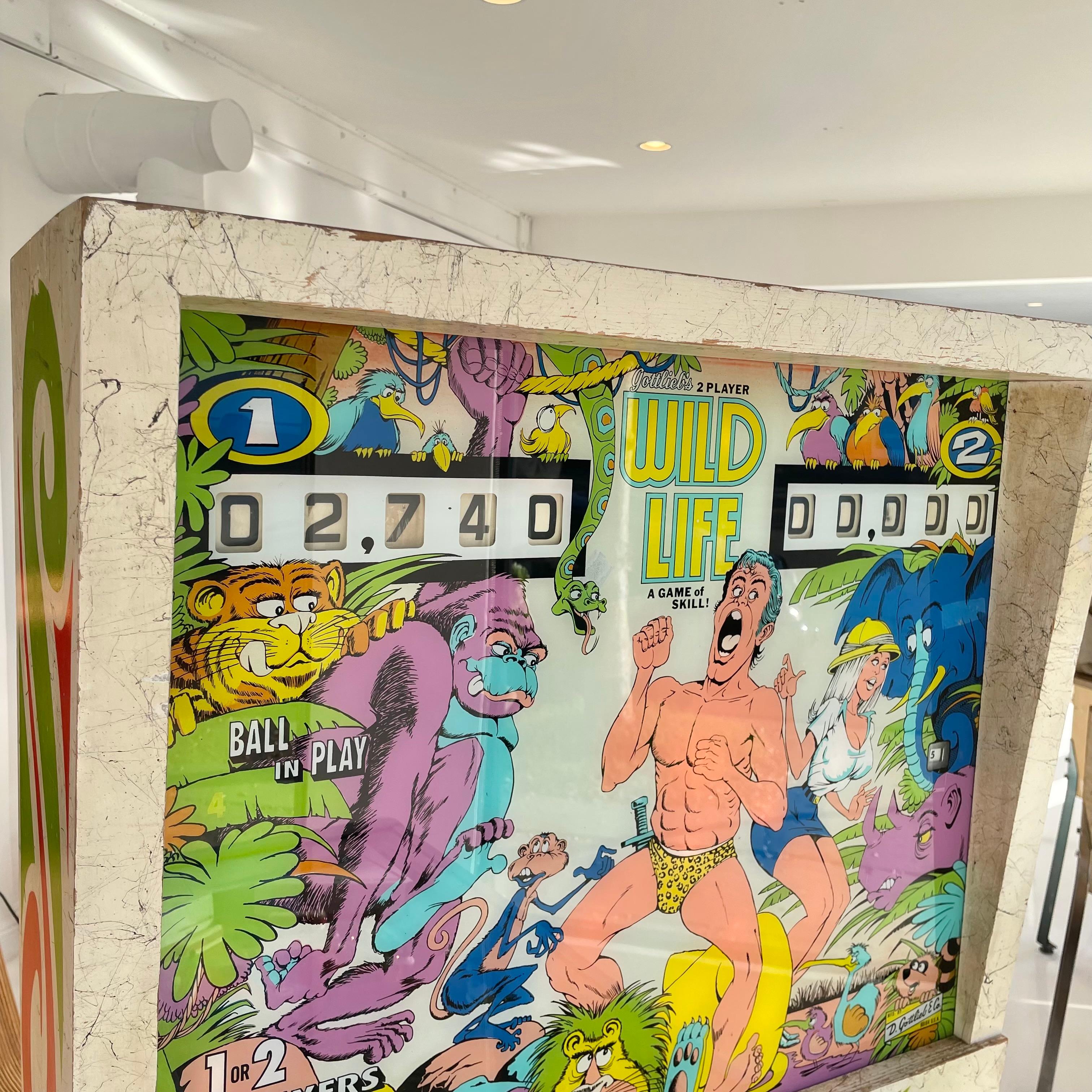 Wild Life Pinball Arcade Game, 1972 USA In Good Condition For Sale In Los Angeles, CA