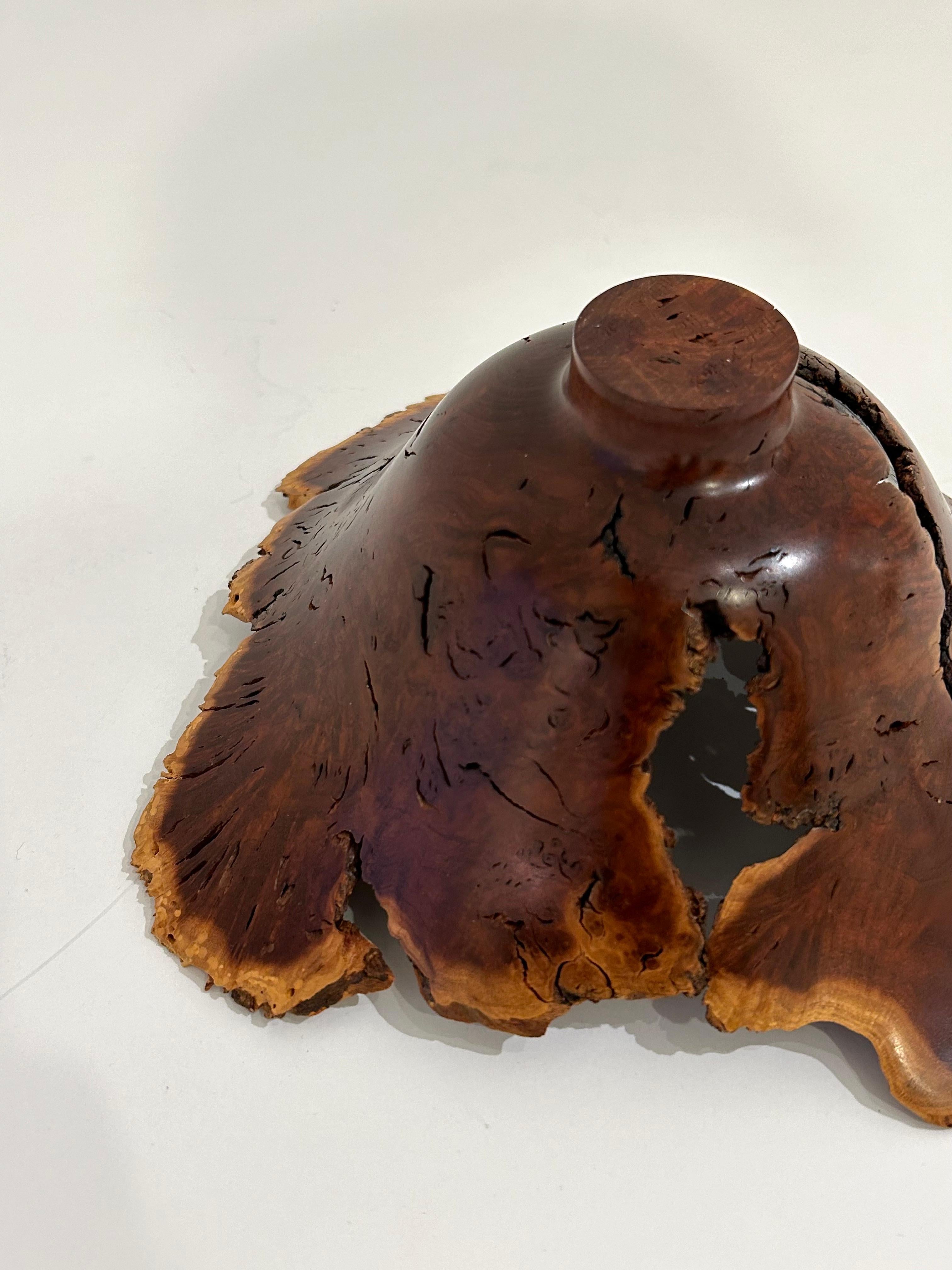 Wild Lilac Live Edge Bowl by Hap Sakwa For Sale 7