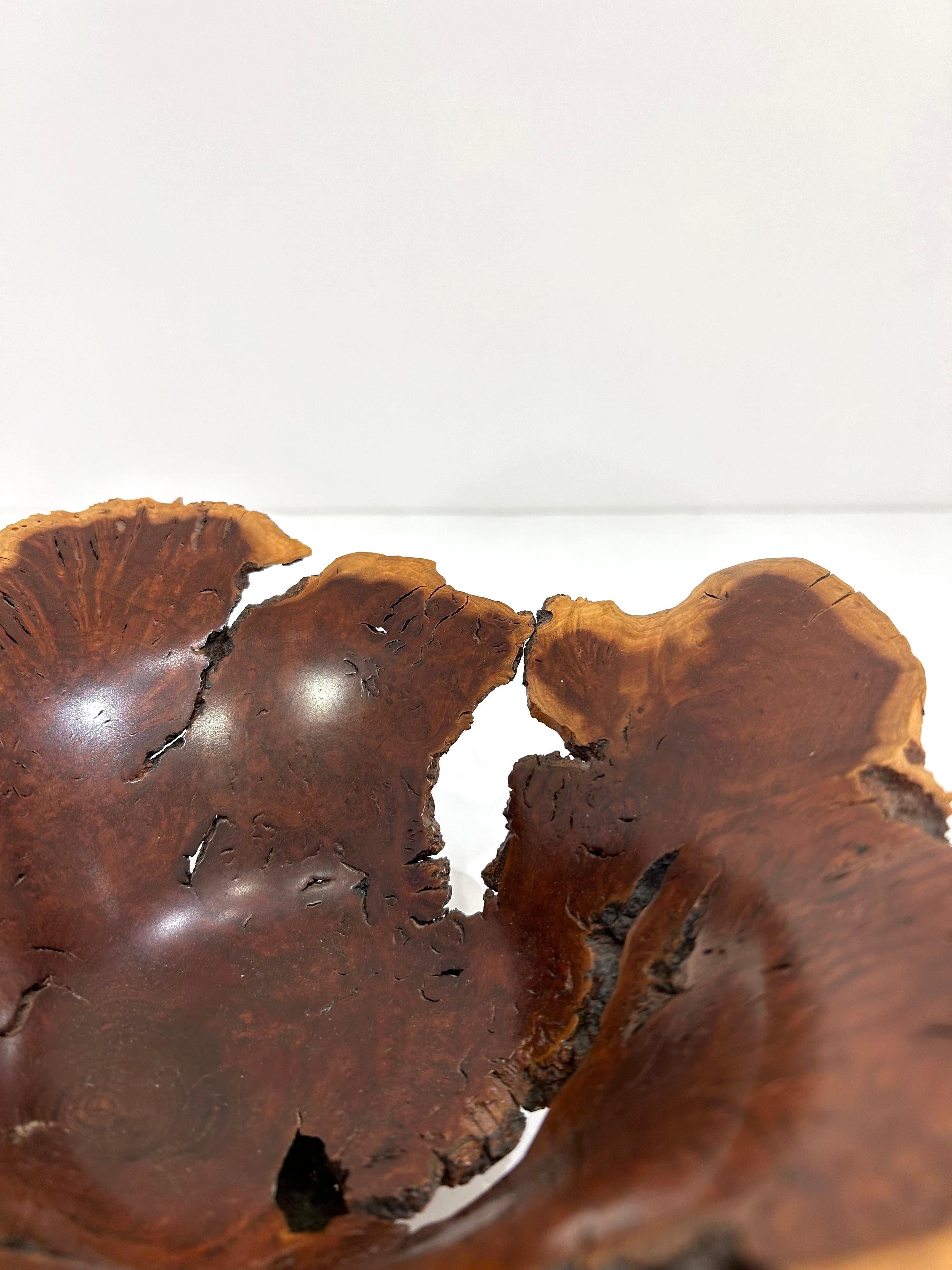 Wild Lilac Live Edge Bowl by Hap Sakwa In Good Condition For Sale In New York, NY