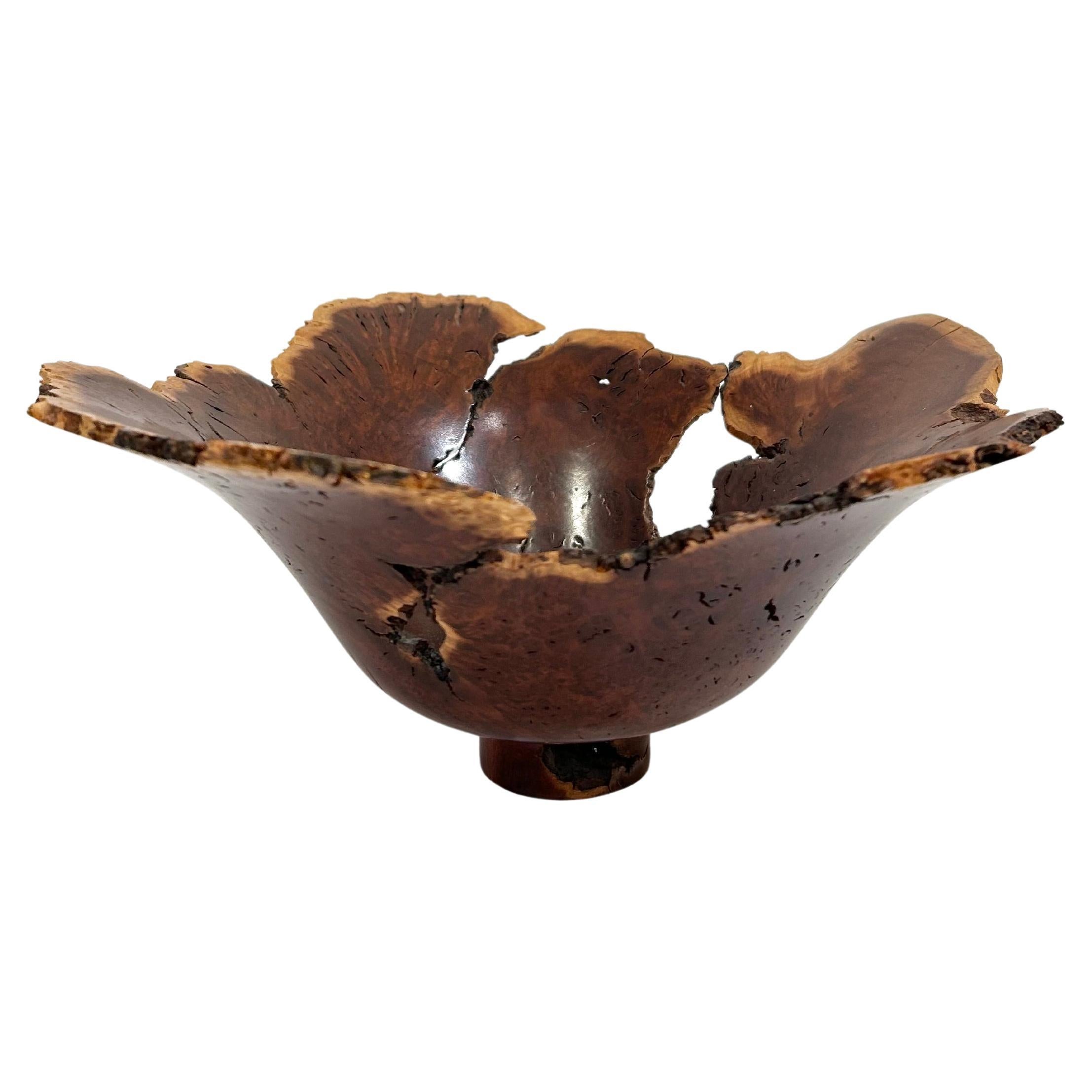 Wild Lilac Live Edge Bowl by Hap Sakwa For Sale