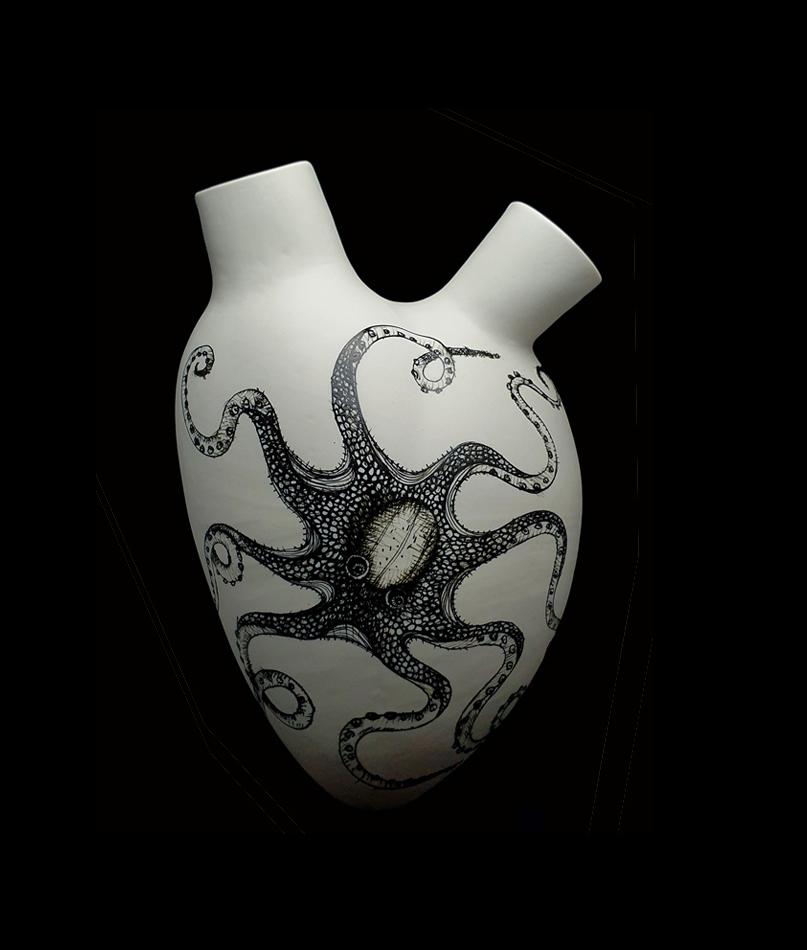 Ensemble de 5 vases de luxe « Wild », fabriqués à la main en Italie, 2021, peints à la main Neuf - En vente à San Miniato PI, IT
