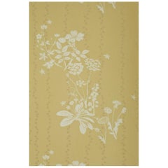 'Wild Meadow' Contemporary, Traditional Wallpaper in Dandelion