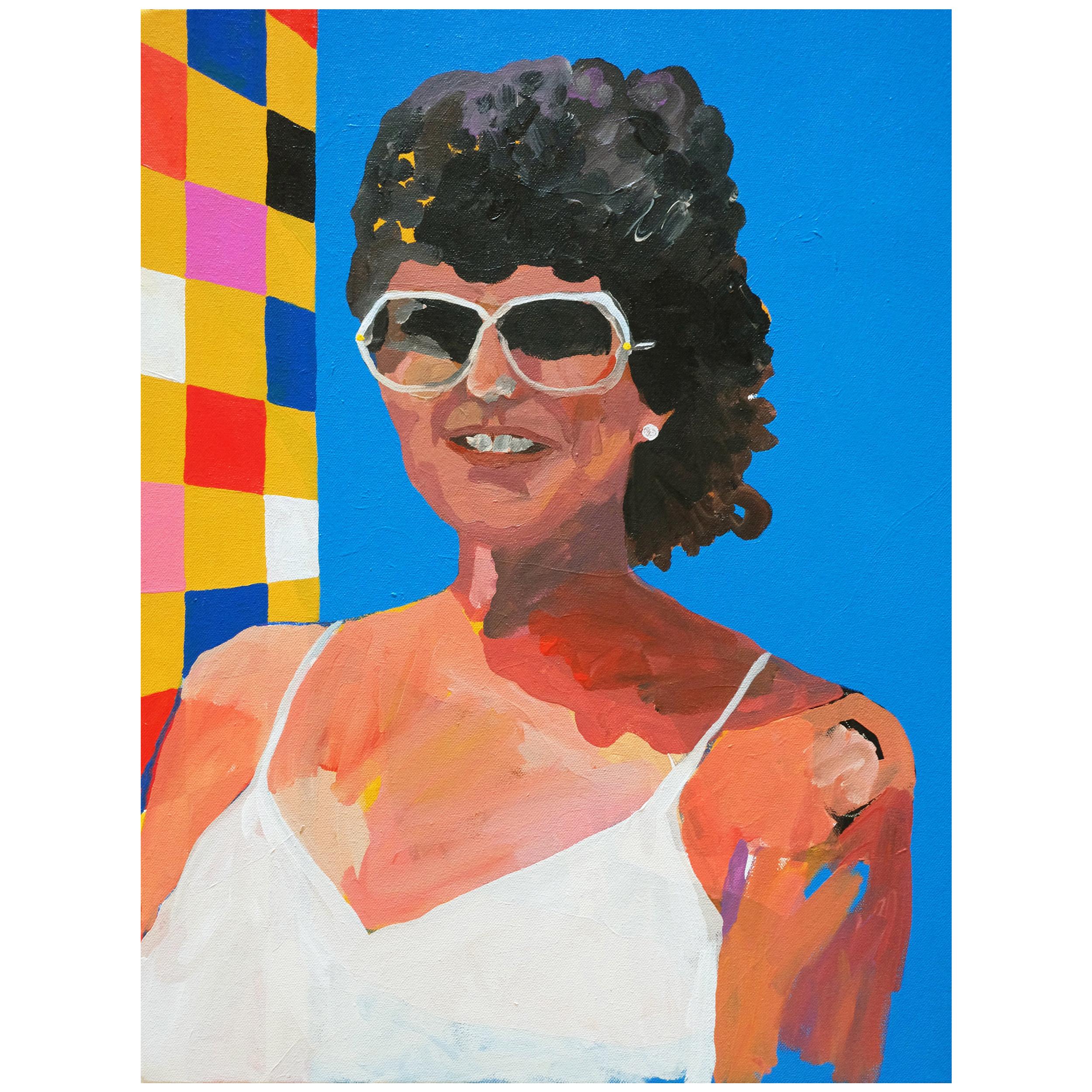 'Soft Geography' Abstract Landscape Painting by Alan Fears Pop Art For