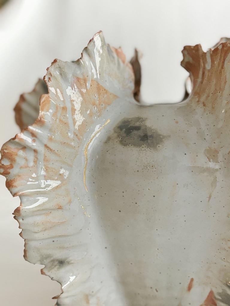 American Wild Petal Sculpture with Kintsugi details