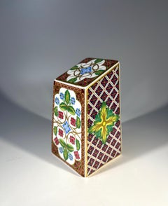 Wild Rose And Tile, English Spode Bone China Paperweight