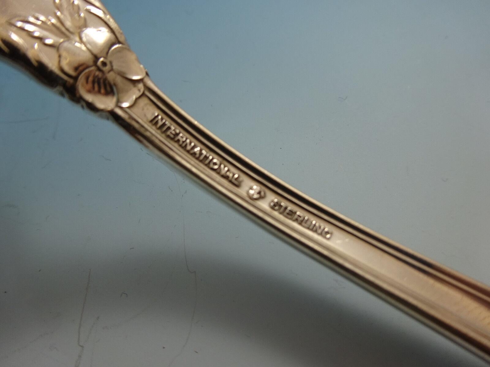 Argent sterling Service de couverts Wild Rose by International Sterling Silver 38 Pieces en vente