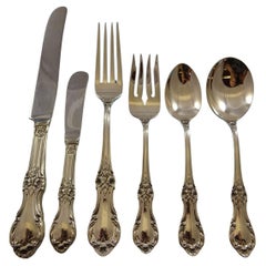 Juego de 38 cubiertos de plata de ley Wild Rose by International Sterling