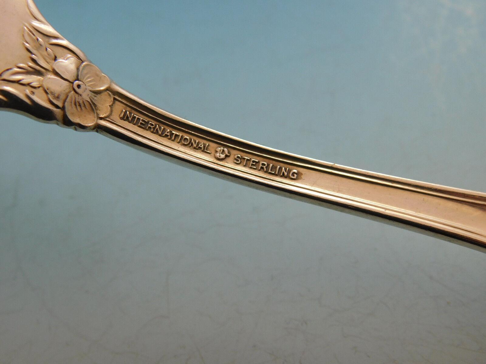 Juego de cubiertos Wild Rose by International Sterling Silver 12 Servicios 48 piezas en Excelente estado para la venta en Big Bend, WI