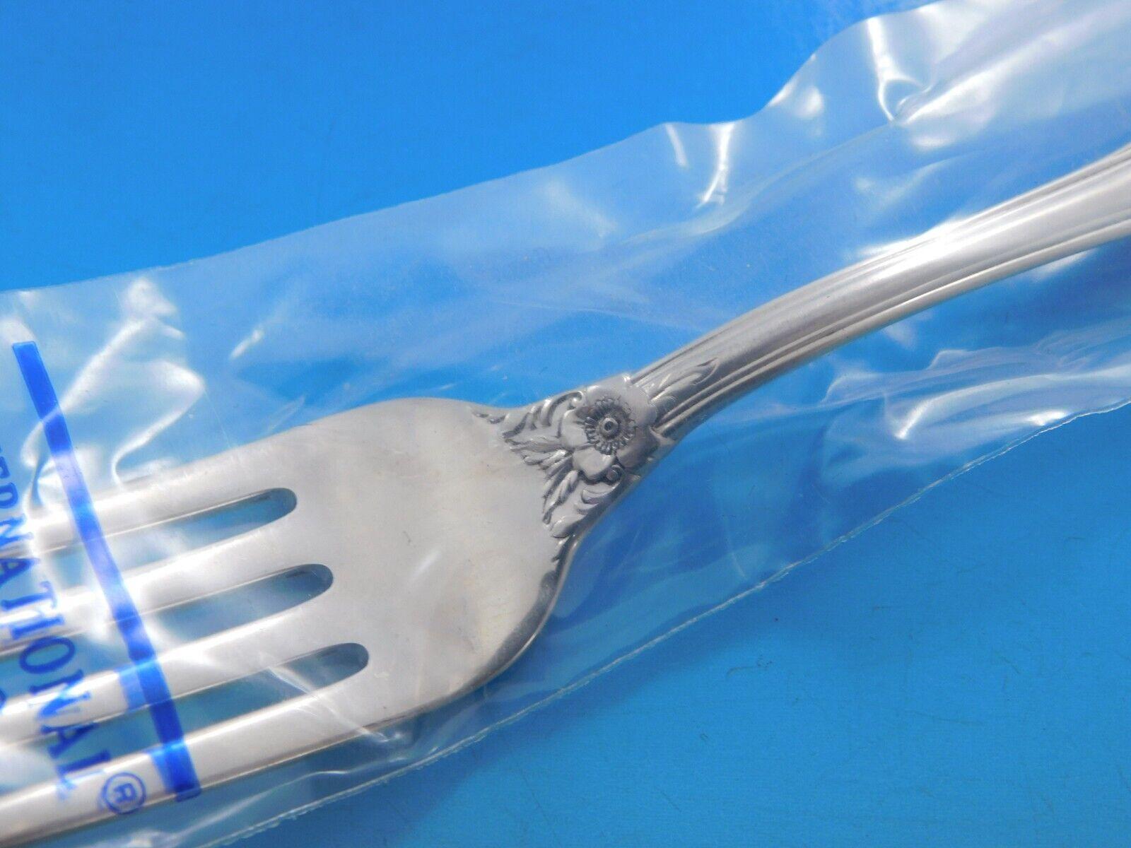 20th Century Wild Rose by International Sterling Silver Flatware Set 64 pcs Place Size New For Sale