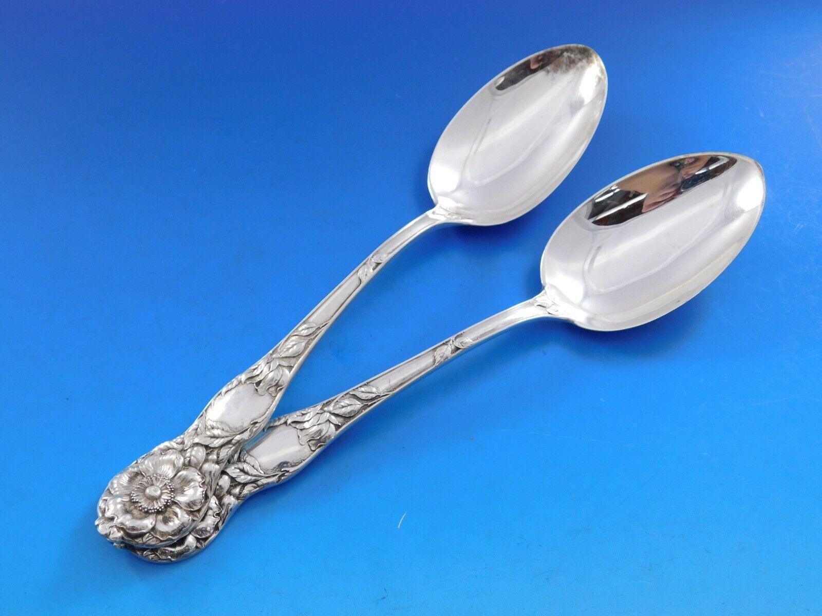Wild Rose by Watson Juego de Cubiertos de Plata de Ley para 12 Servicio de 90 piezas Cena en venta 1