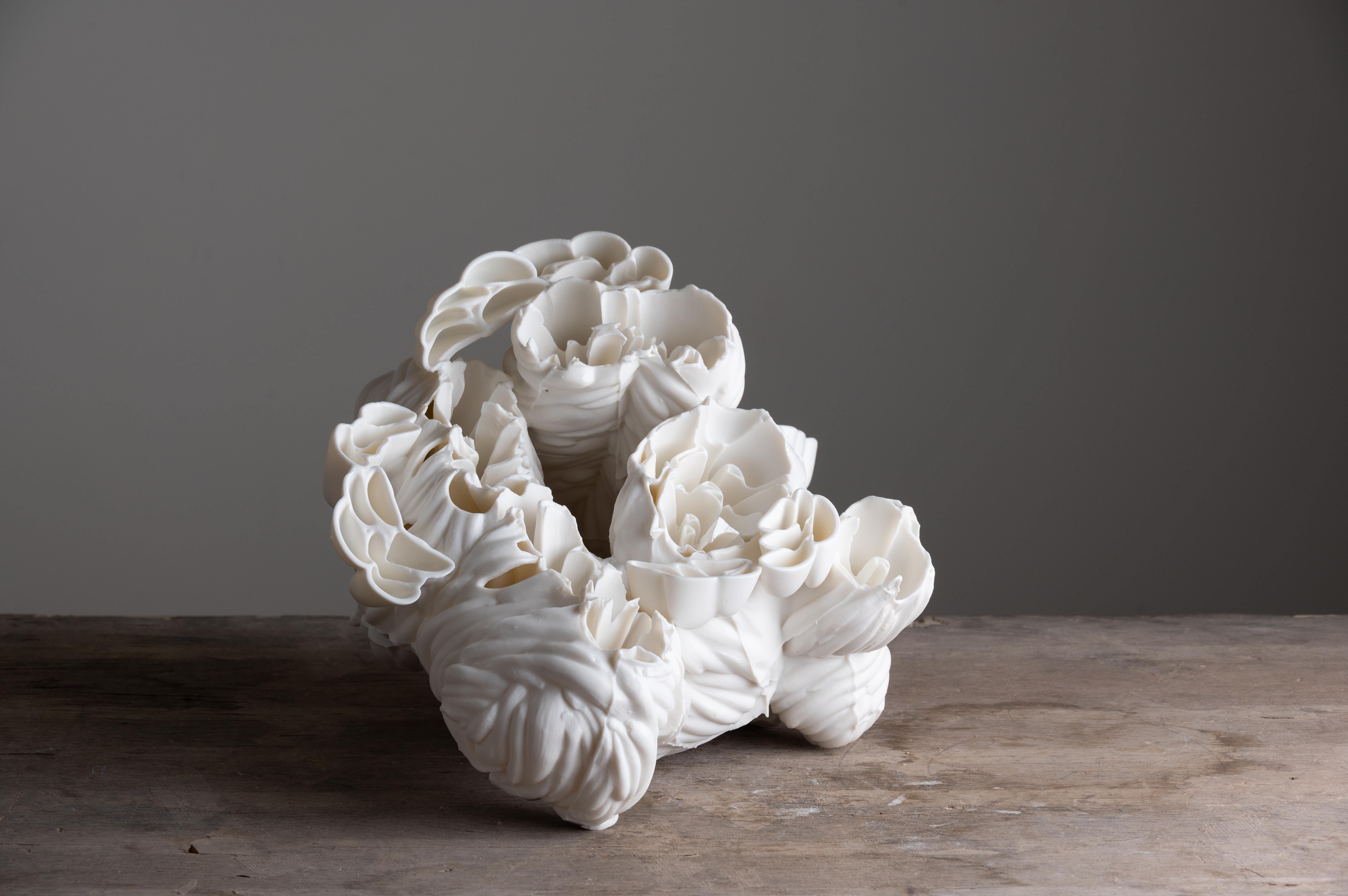 Scultura Wild Rose Reel II di Zsolt József Simon
Dimensioni: L. 34 x P. 34 x H. 27 cm
Materiali: Porcellana.

Zsolt József Simon è un designer di porcellana con sede a Pécs, in Ungheria. La maggior parte delle loro opere sono sculture ispirate
