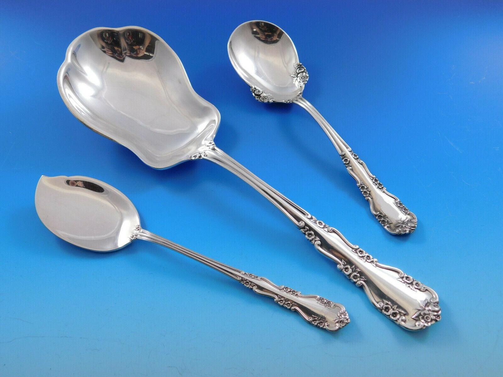 Wild Rose by International Sterling Silver Cheese Scoop 5 3/4" Custom Made 