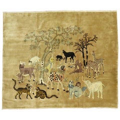 Wild Safari Pictorial Chinese Rug