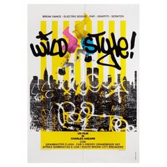 Wild Style 1984 Italian Foglio Film Poster