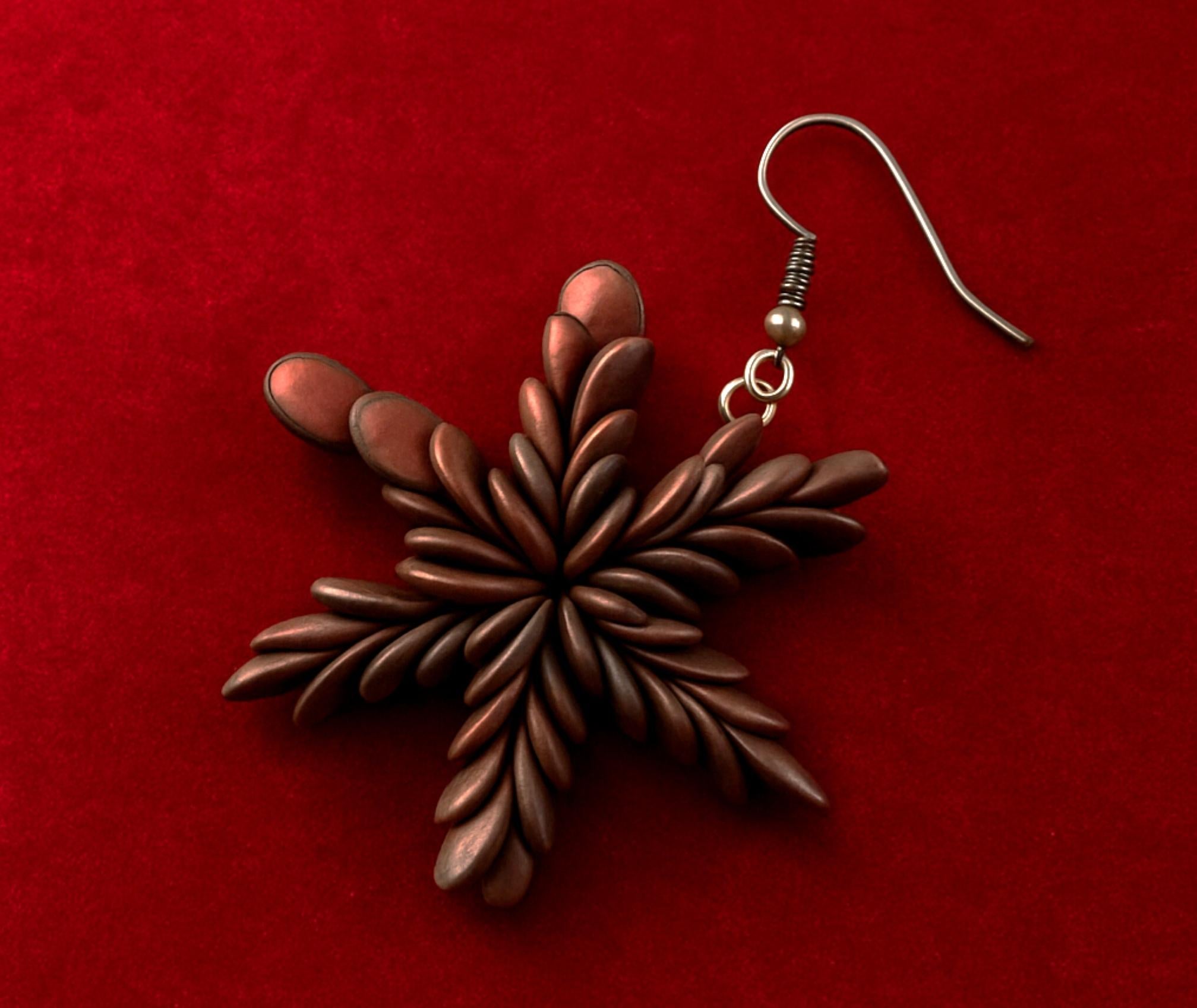 Orecchini di tamarindo selvatico - Natural Elegance realizzata a mano In condizioni Nuovo in vendita a Oxford, MD