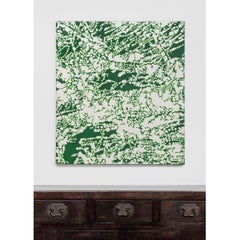 Peinture à l'huile pointilliste « Wild Wood » de Ren Hui